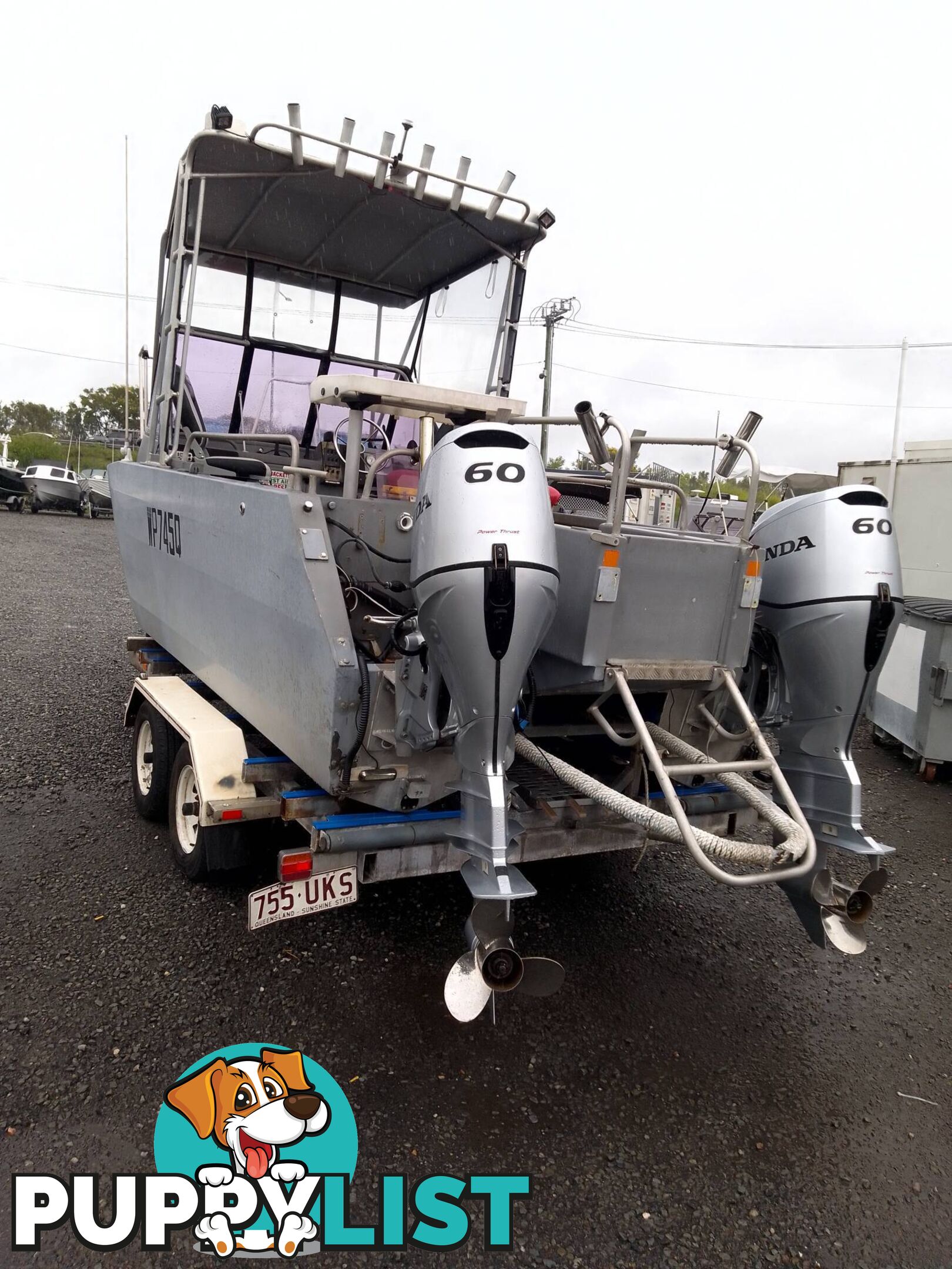 MARLIN BROADBILL CUDDY 5.3M PLATE-TWIN 60HP HONDA 4 STROKE AND TRAILER