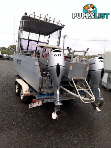 MARLIN BROADBILL CUDDY 5.3M PLATE-TWIN 60HP HONDA 4 STROKE AND TRAILER