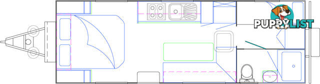 NDC 23FT CD FAMILY TREKKER - DOUBLE BUNK  OFF ROAD CARAVAN