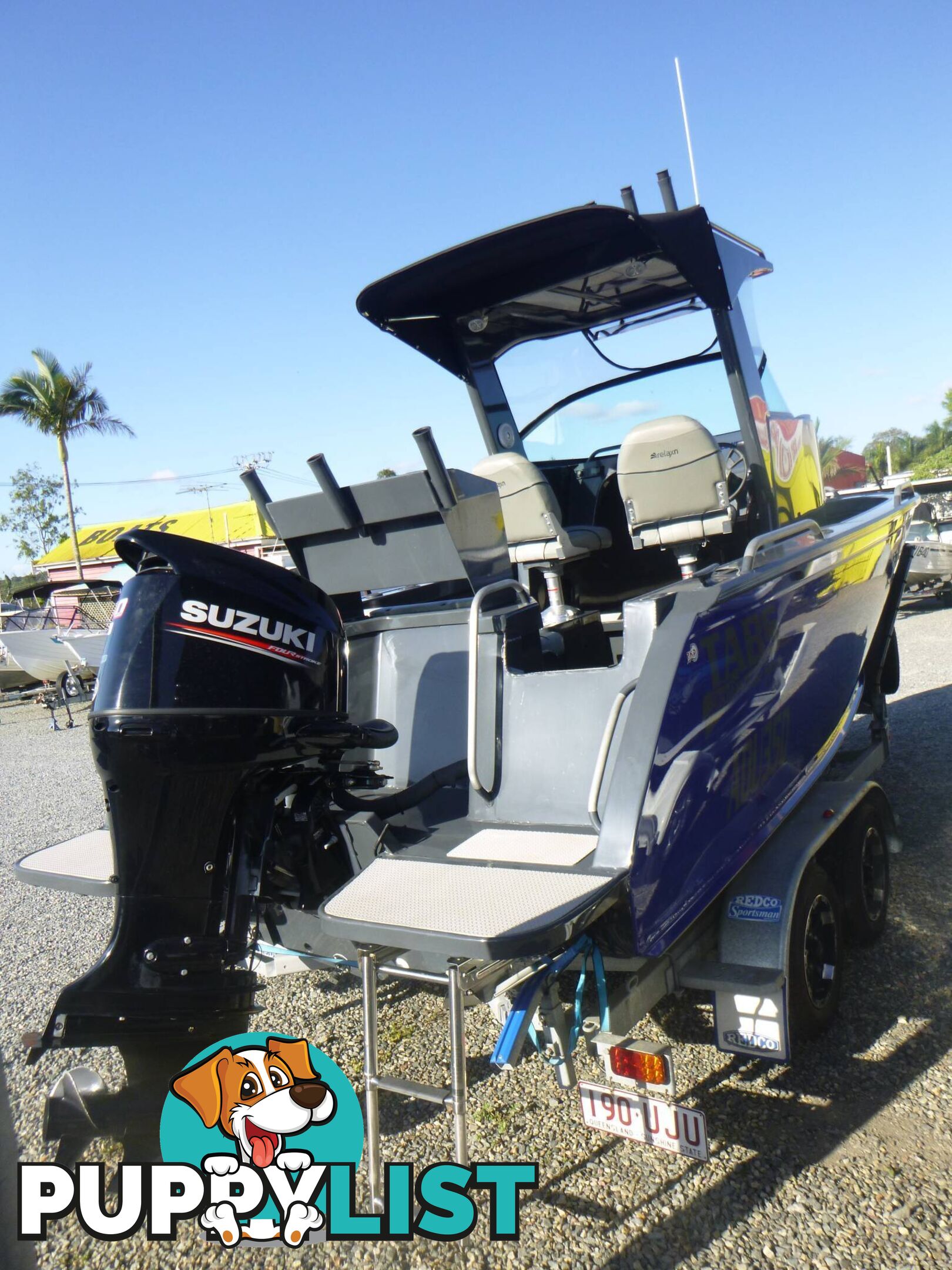 TABS 5600 SOUTHERN RAIDER PLATE BOAT -140HP SUZUKI 4 STROKE AND TRAILER