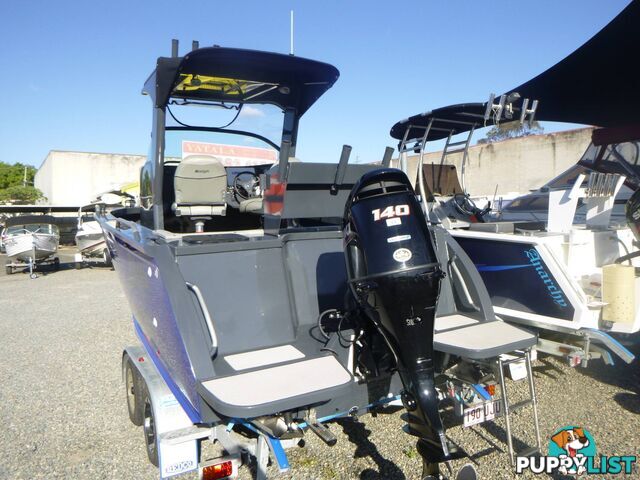 TABS 5600 SOUTHERN RAIDER PLATE BOAT -140HP SUZUKI 4 STROKE AND TRAILER