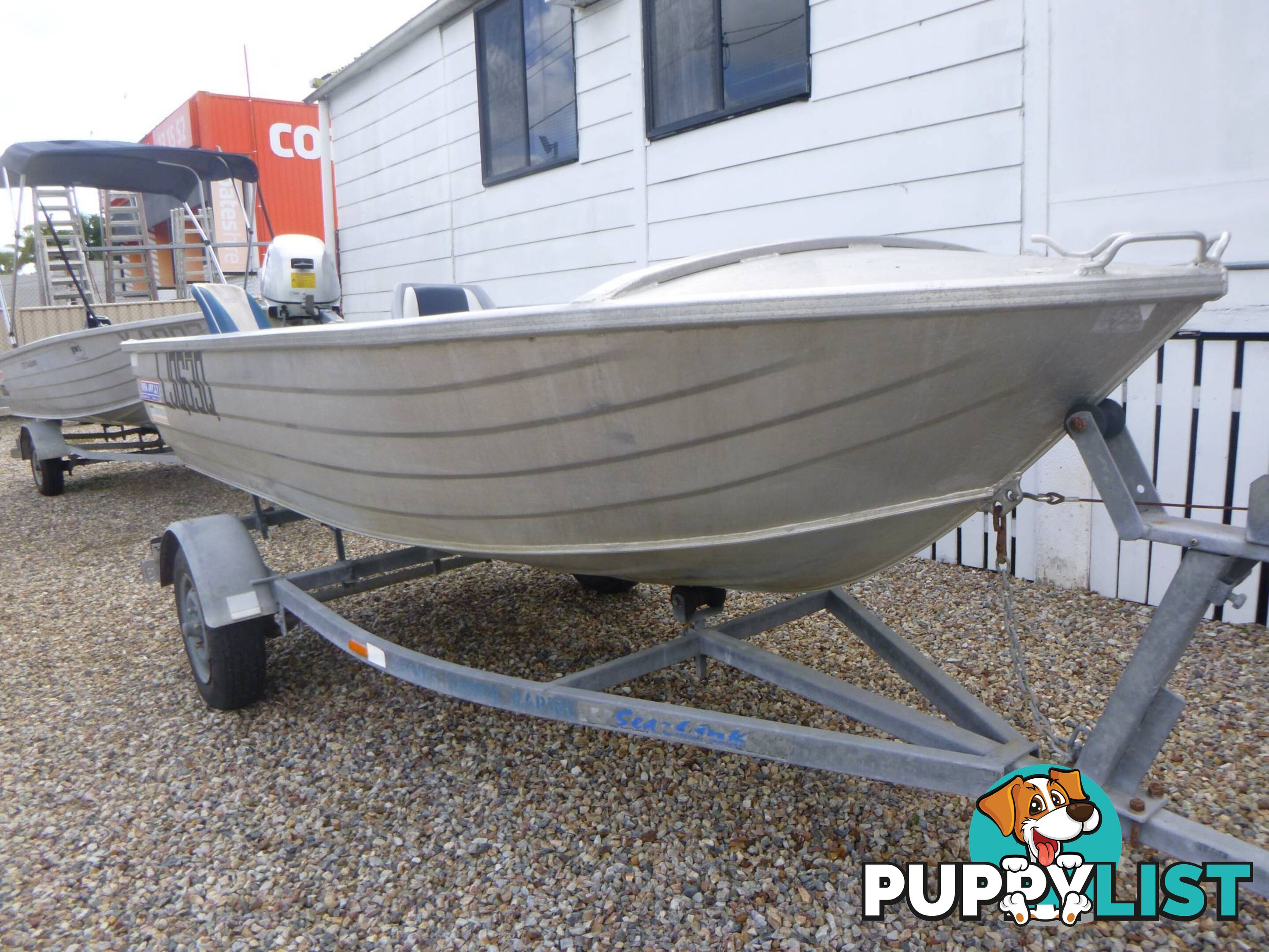 SEAJAY NOMAD ALUMINIUM DINGHY-20HP HONDA 4 STROKE AND TRAILER