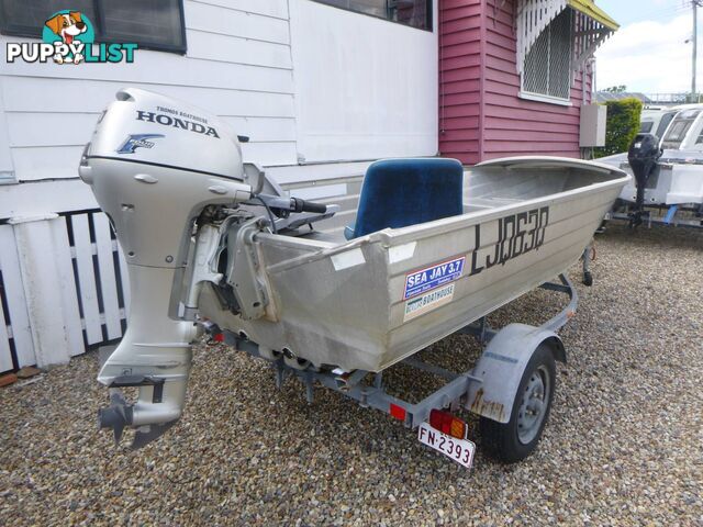 SEAJAY NOMAD ALUMINIUM DINGHY-20HP HONDA 4 STROKE AND TRAILER