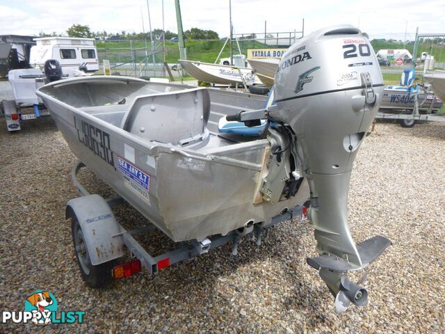 SEAJAY NOMAD ALUMINIUM DINGHY-20HP HONDA 4 STROKE AND TRAILER