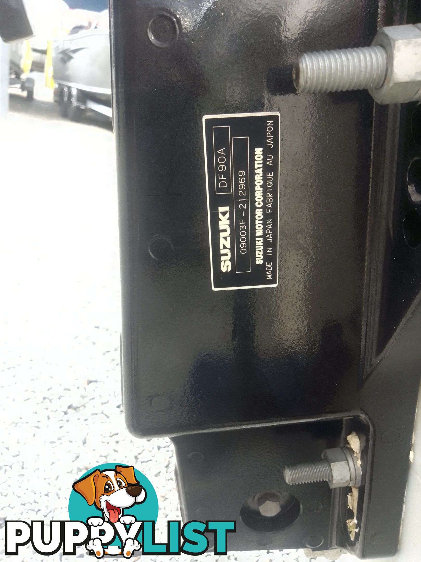 USED 2003 EAGLERAY 1800 SPORTS HALF CABIN WITH A 90HP SUZUKI 4 STROKE OUTBOARD ON A 2003 MODEL SPECIAL DUEL AXLE TRAILER