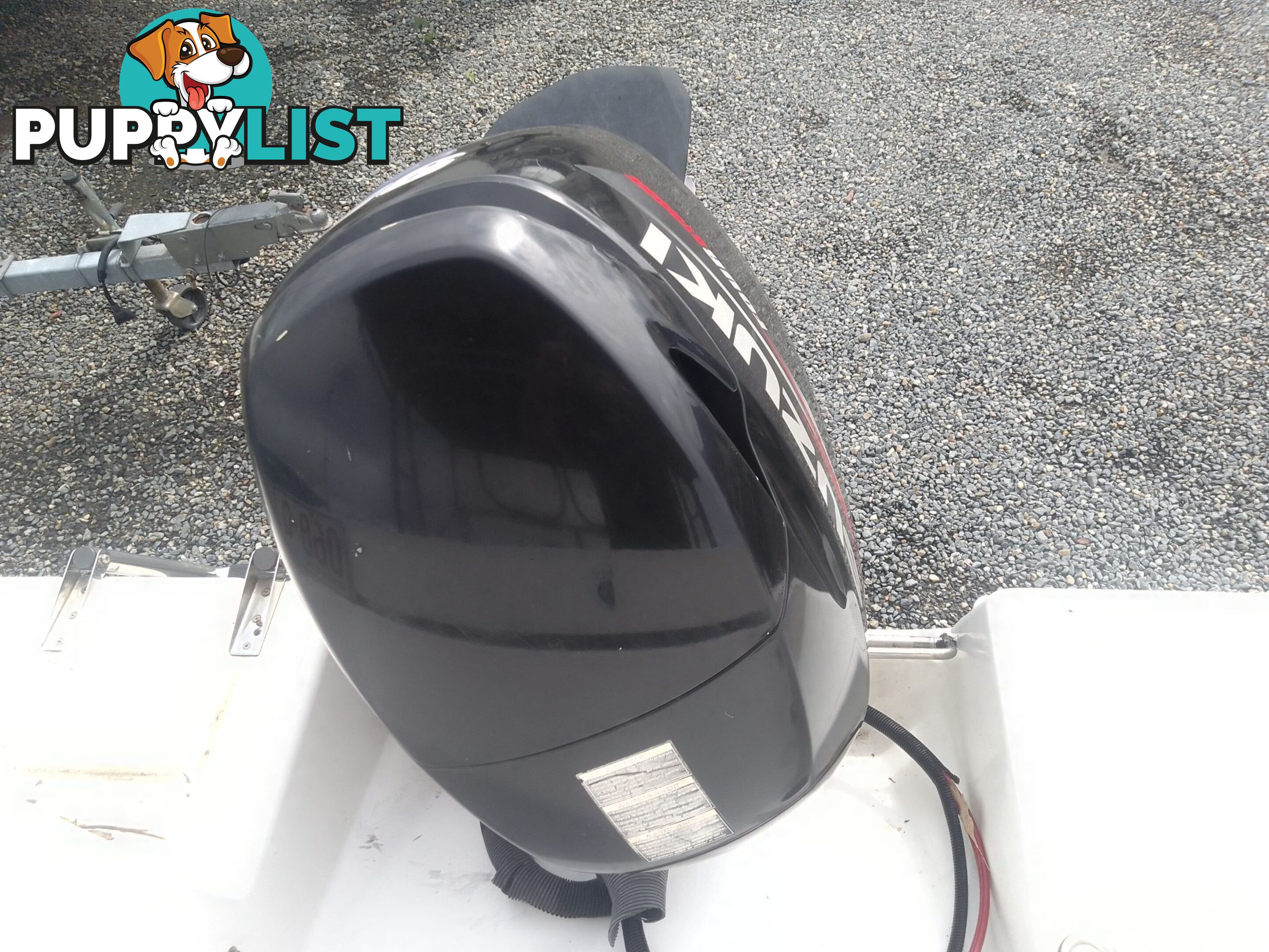 USED 2003 EAGLERAY 1800 SPORTS HALF CABIN WITH A 90HP SUZUKI 4 STROKE OUTBOARD ON A 2003 MODEL SPECIAL DUEL AXLE TRAILER