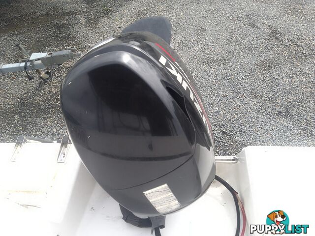 USED 2003 EAGLERAY 1800 SPORTS HALF CABIN WITH A 90HP SUZUKI 4 STROKE OUTBOARD ON A 2003 MODEL SPECIAL DUEL AXLE TRAILER