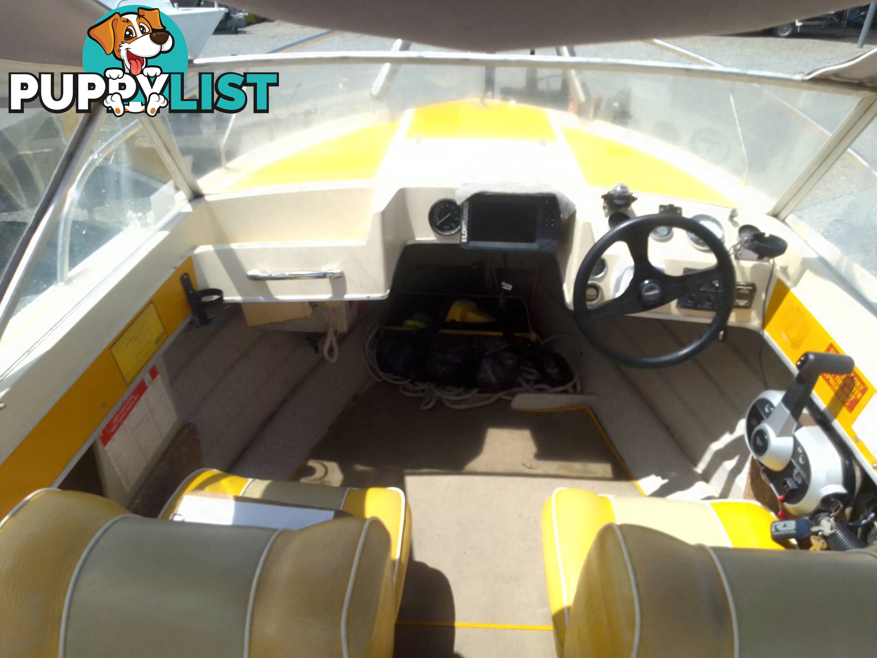 CRUISE CRAFT 4.5M RUNABOAT WITH 2020 YEAR OF MANUFACTURE 50HP MERCURY OUTBOARD ON TINKA TRAILER