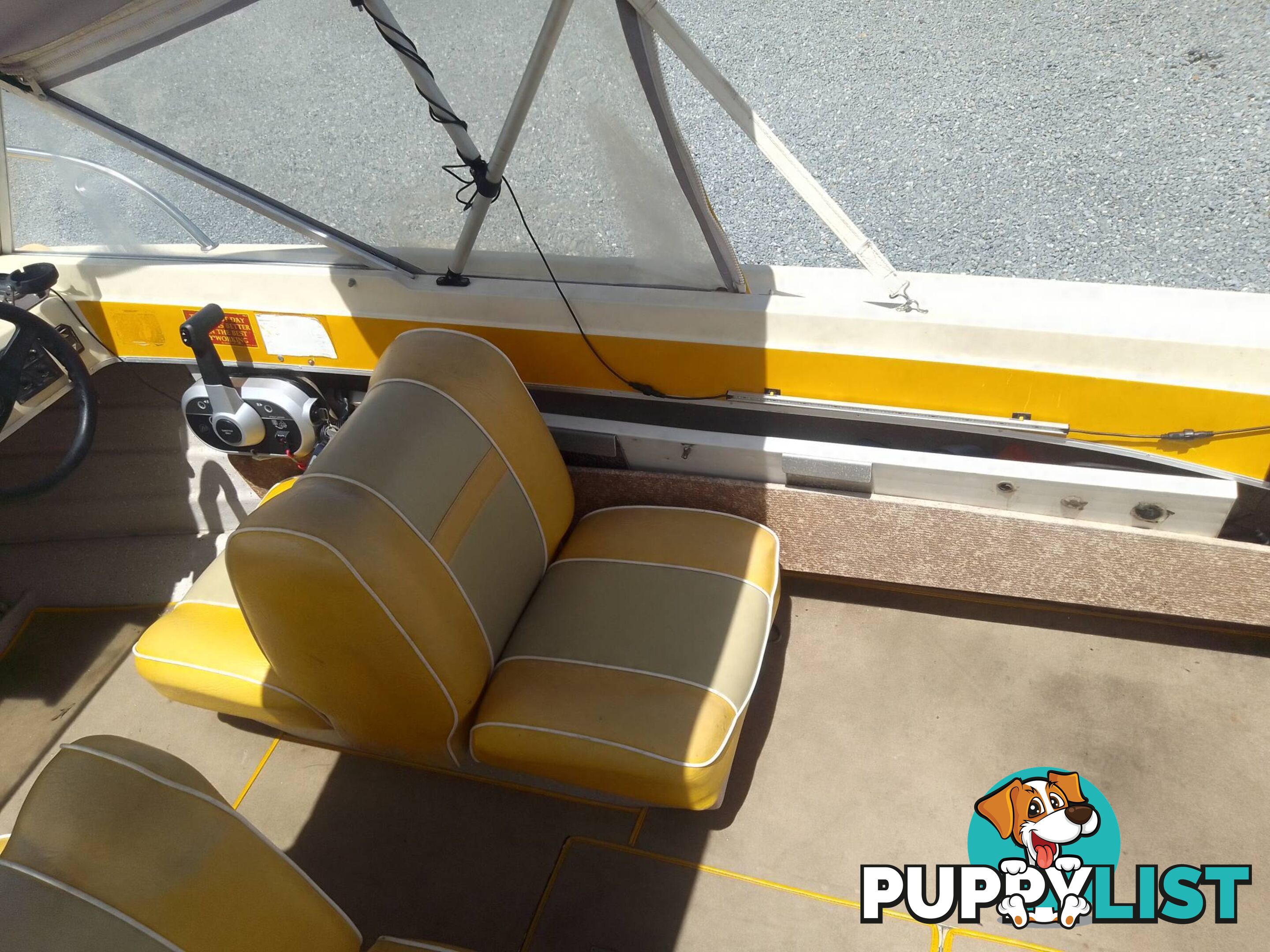 CRUISE CRAFT 4.5M RUNABOAT WITH 2020 YEAR OF MANUFACTURE 50HP MERCURY OUTBOARD ON TINKA TRAILER