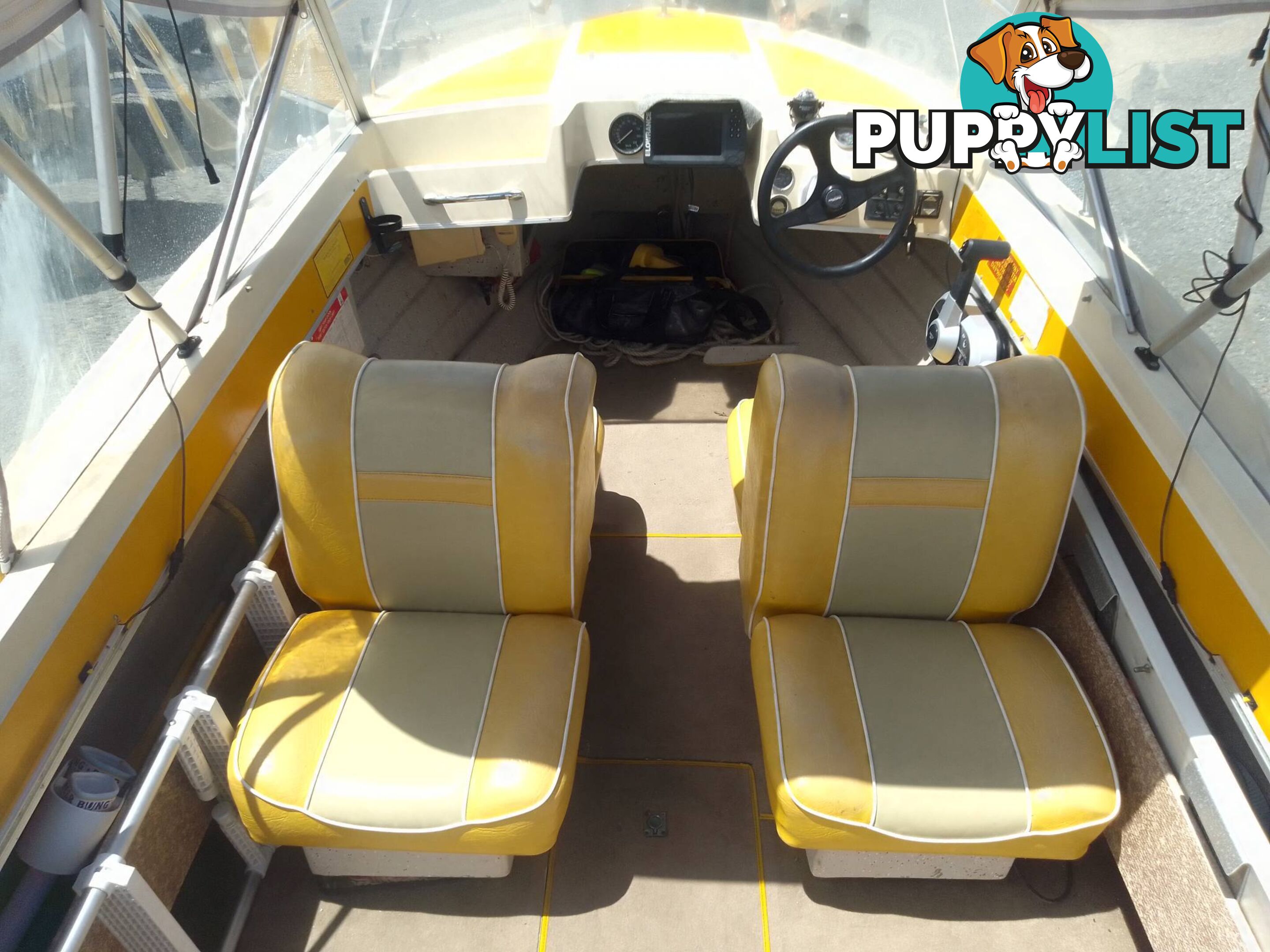 CRUISE CRAFT 4.5M RUNABOAT WITH 2020 YEAR OF MANUFACTURE 50HP MERCURY OUTBOARD ON TINKA TRAILER