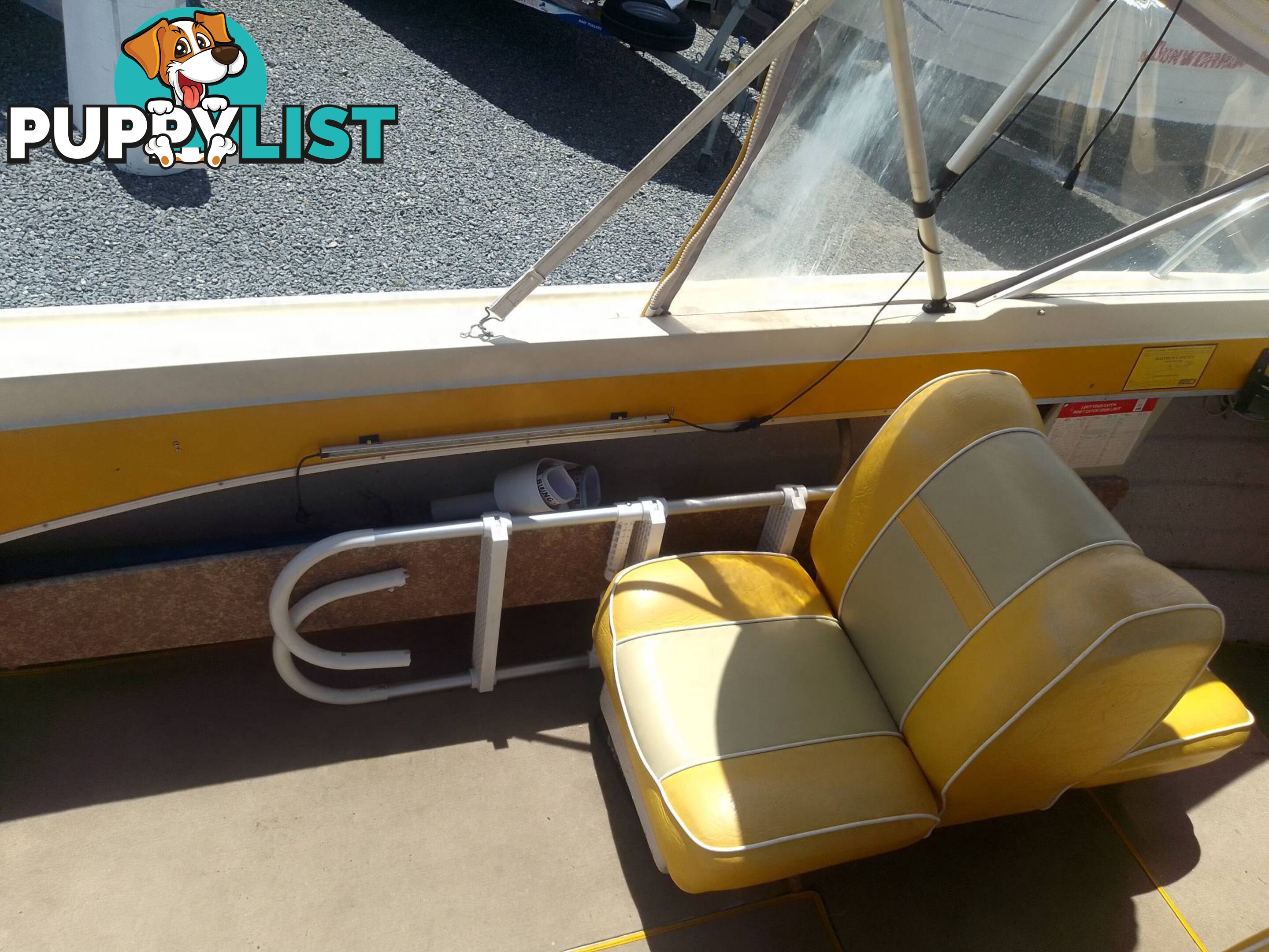 CRUISE CRAFT 4.5M RUNABOAT WITH 2020 YEAR OF MANUFACTURE 50HP MERCURY OUTBOARD ON TINKA TRAILER