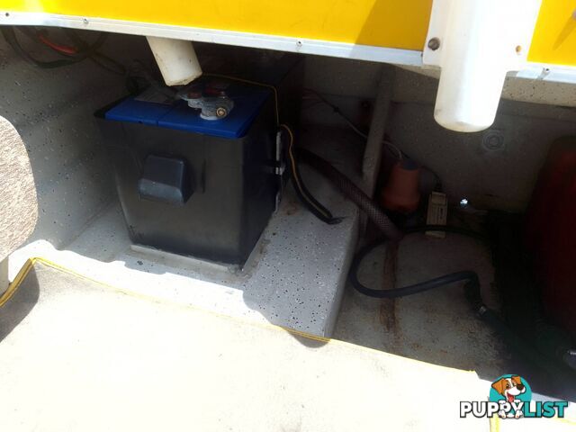 CRUISE CRAFT 4.5M RUNABOAT WITH 2020 YEAR OF MANUFACTURE 50HP MERCURY OUTBOARD ON TINKA TRAILER