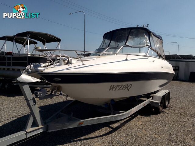 GLASTRON GS219 CUDDY CABIN 22FT-220HP MERCRUISER V6 MPI 4.3L AND TRAILER