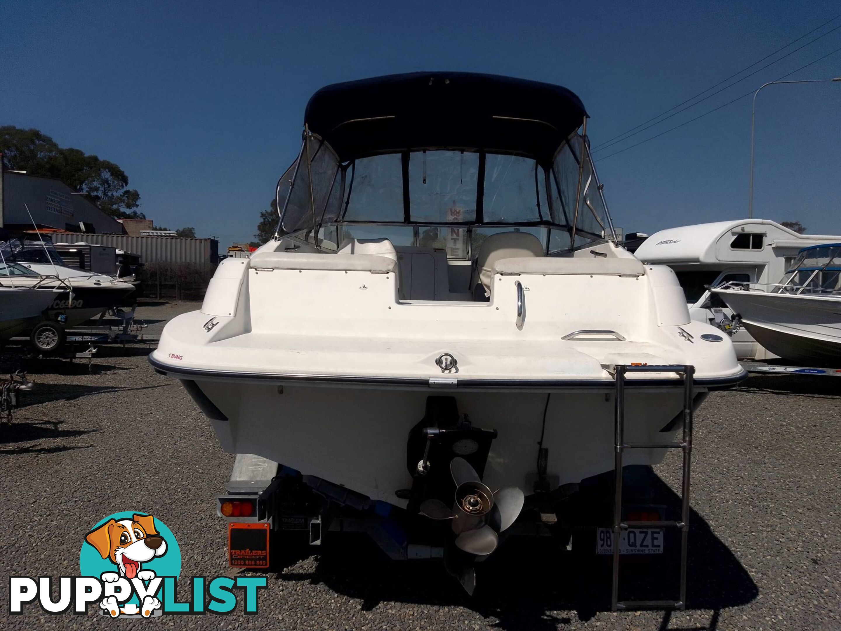 GLASTRON GS219 CUDDY CABIN 22FT-220HP MERCRUISER V6 MPI 4.3L AND TRAILER