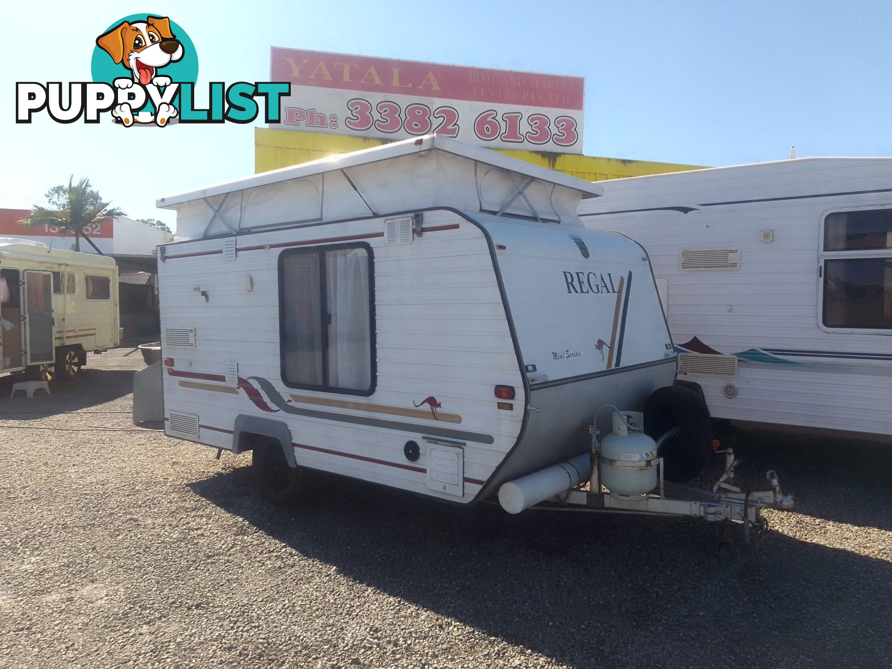 USED 1996 REGAL MINI SERIES 12' SINGLE AXLE, POP TOP CARAVAN
