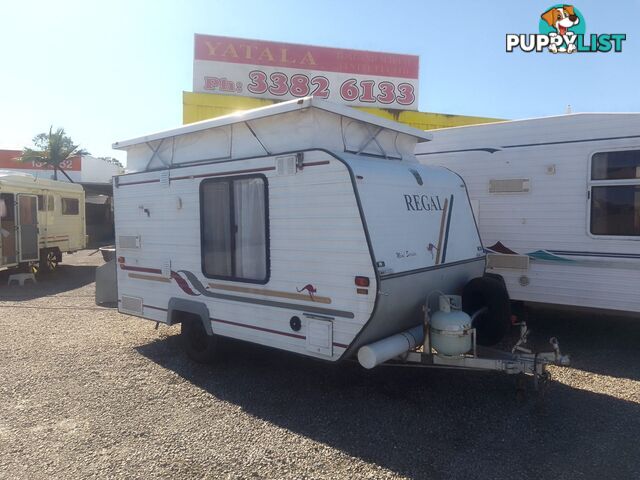 USED 1996 REGAL MINI SERIES 12' SINGLE AXLE, POP TOP CARAVAN