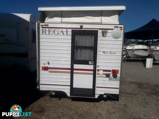 USED 1996 REGAL MINI SERIES 12' SINGLE AXLE, POP TOP CARAVAN
