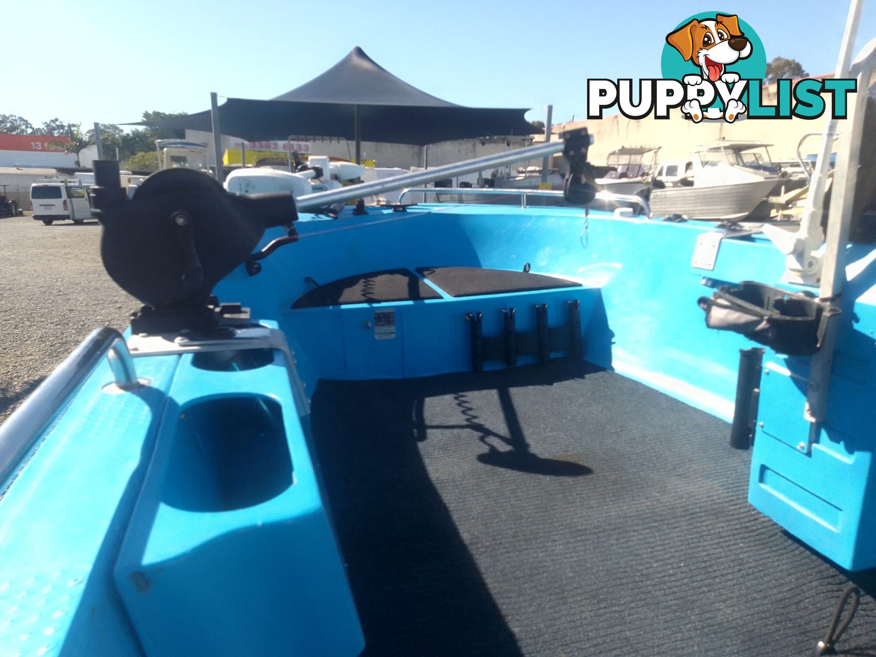 USED 2020 POLYCRAFT DRIFTER 4.5M OPEN DINGHY WITH A 60HP HONDA 4 STROKE OUTBOARD ON A 2020 OCEANIC SINGLE AXLE TRAILER