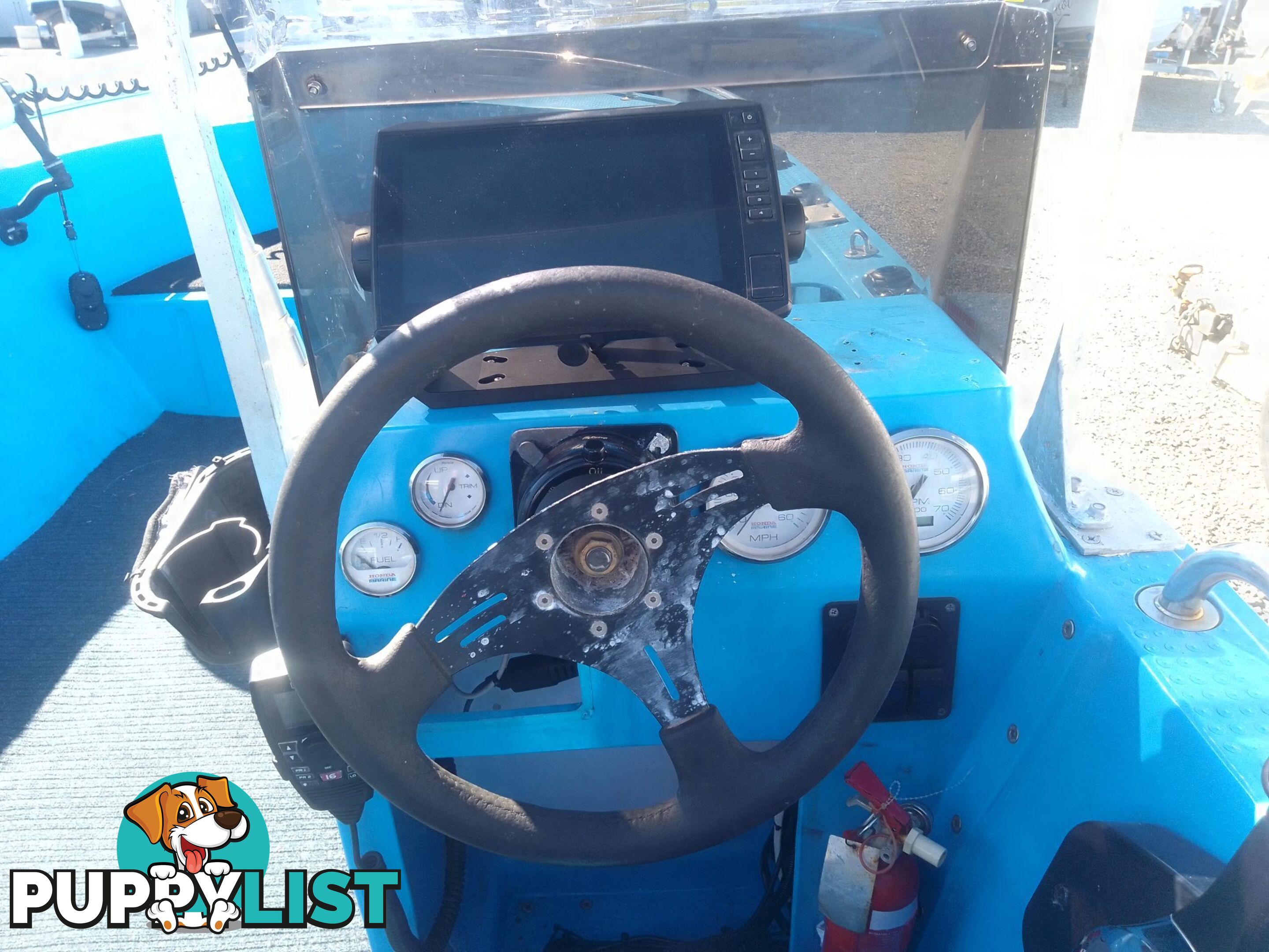 USED 2020 POLYCRAFT DRIFTER 4.5M OPEN DINGHY WITH A 60HP HONDA 4 STROKE OUTBOARD ON A 2020 OCEANIC SINGLE AXLE TRAILER