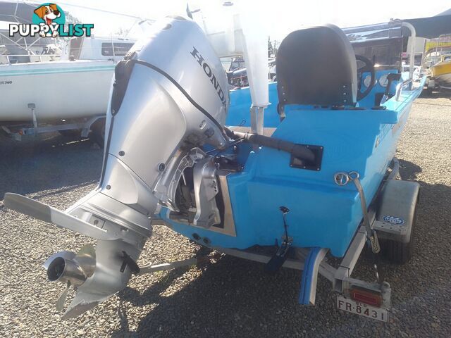 USED 2020 POLYCRAFT DRIFTER 4.5M OPEN DINGHY WITH A 60HP HONDA 4 STROKE OUTBOARD ON A 2020 OCEANIC SINGLE AXLE TRAILER