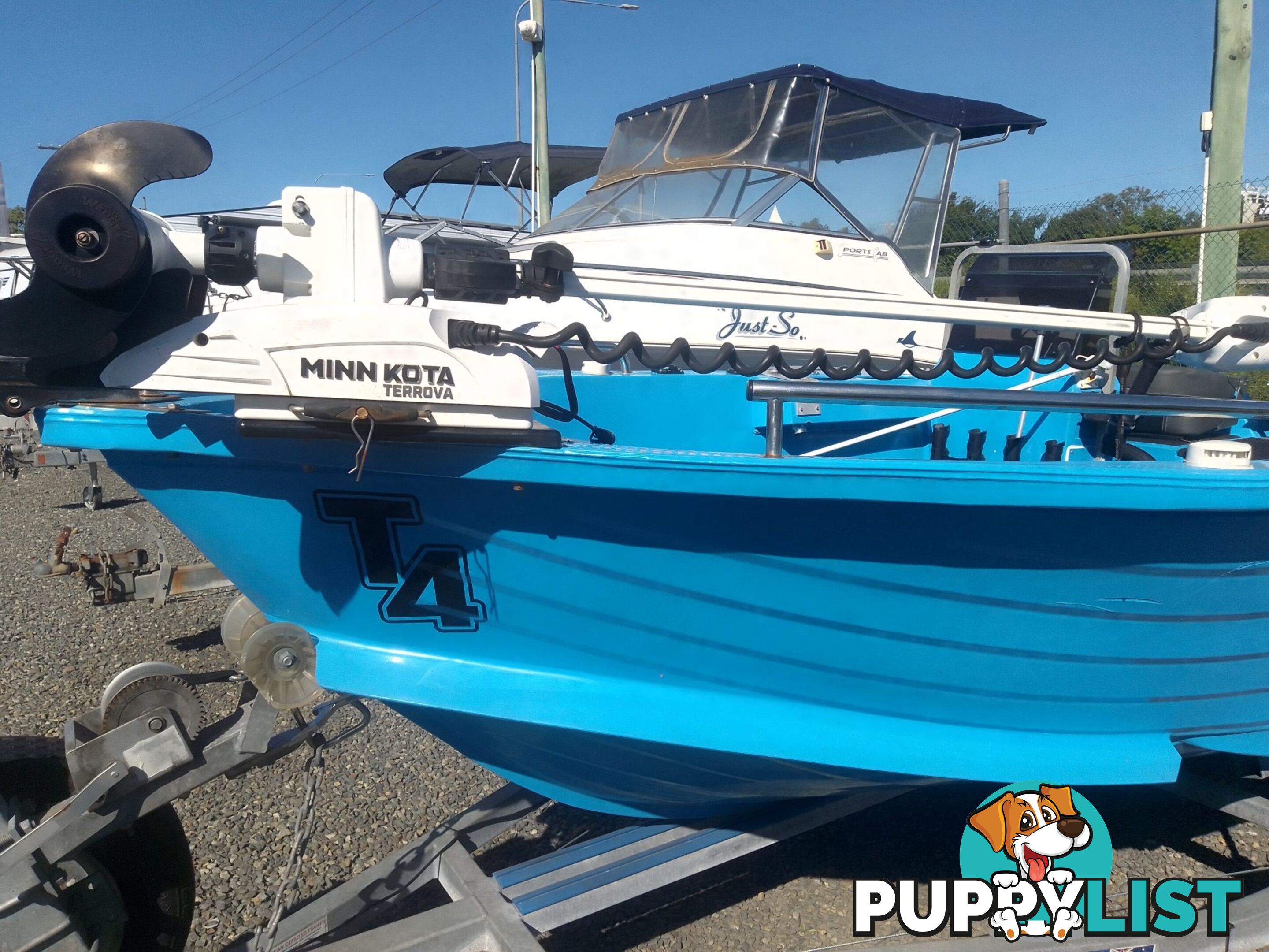 USED 2020 POLYCRAFT DRIFTER 4.5M OPEN DINGHY WITH A 60HP HONDA 4 STROKE OUTBOARD ON A 2020 OCEANIC SINGLE AXLE TRAILER