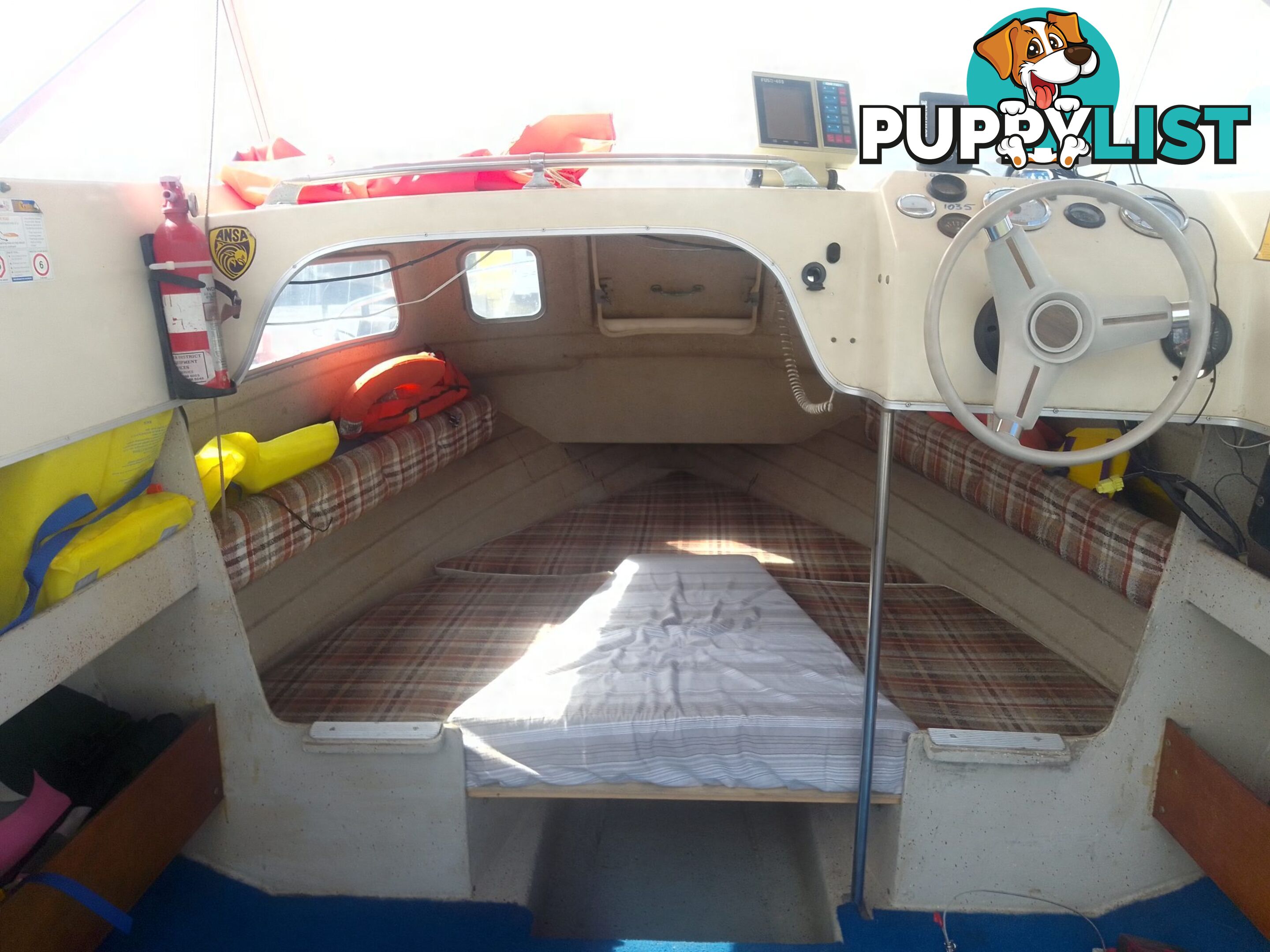 USED CRUISECRAFT REGAL 166 HALF CABIN 16.6FT WITH 140HP 4 STROKE SUZUKI OUTBOARD AND AUX 4HP MERCURY 4 STROKE OUTBOARD ON TINKA TRAILER