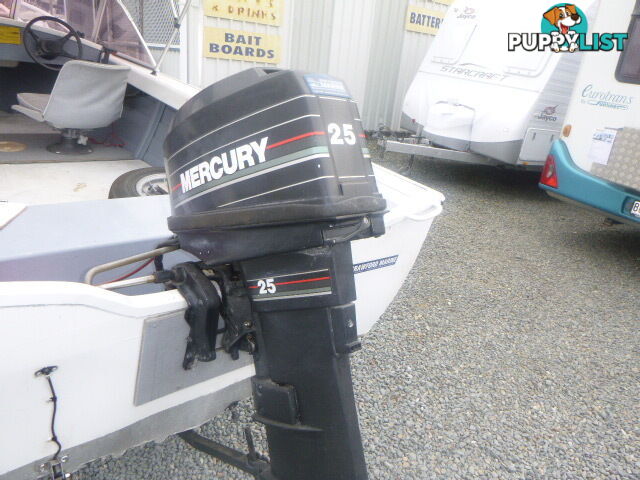 SAVAGE KESTREL 4.25 METRE RUN ABOUT- 25HP MERCURY OUTBOARD-REDCO TRAILER