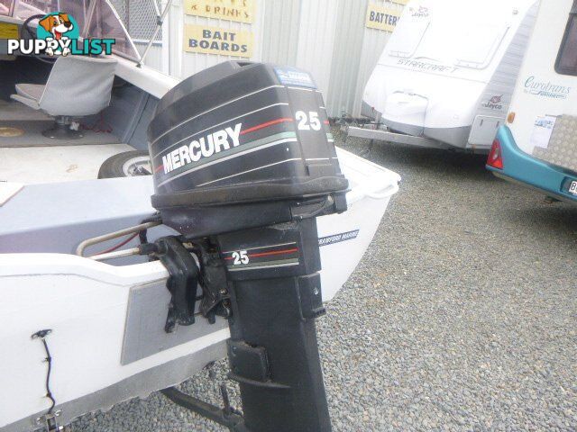 SAVAGE KESTREL 4.25 METRE RUN ABOUT- 25HP MERCURY OUTBOARD-REDCO TRAILER