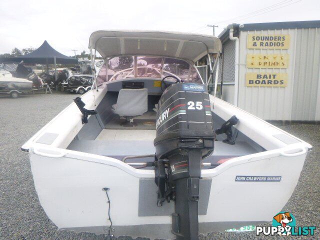 SAVAGE KESTREL 4.25 METRE RUN ABOUT- 25HP MERCURY OUTBOARD-REDCO TRAILER