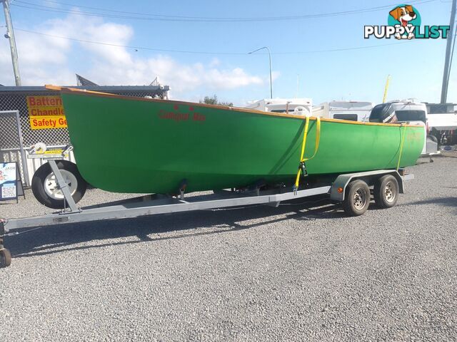 USED 2015 CUSTOM 7.00M COMPOSITE LAUNCH ON A DUAL AXLE TRAILER WITH A 2015 MODEL MERCURY OPTIMAX 175HP OUTBOARD.