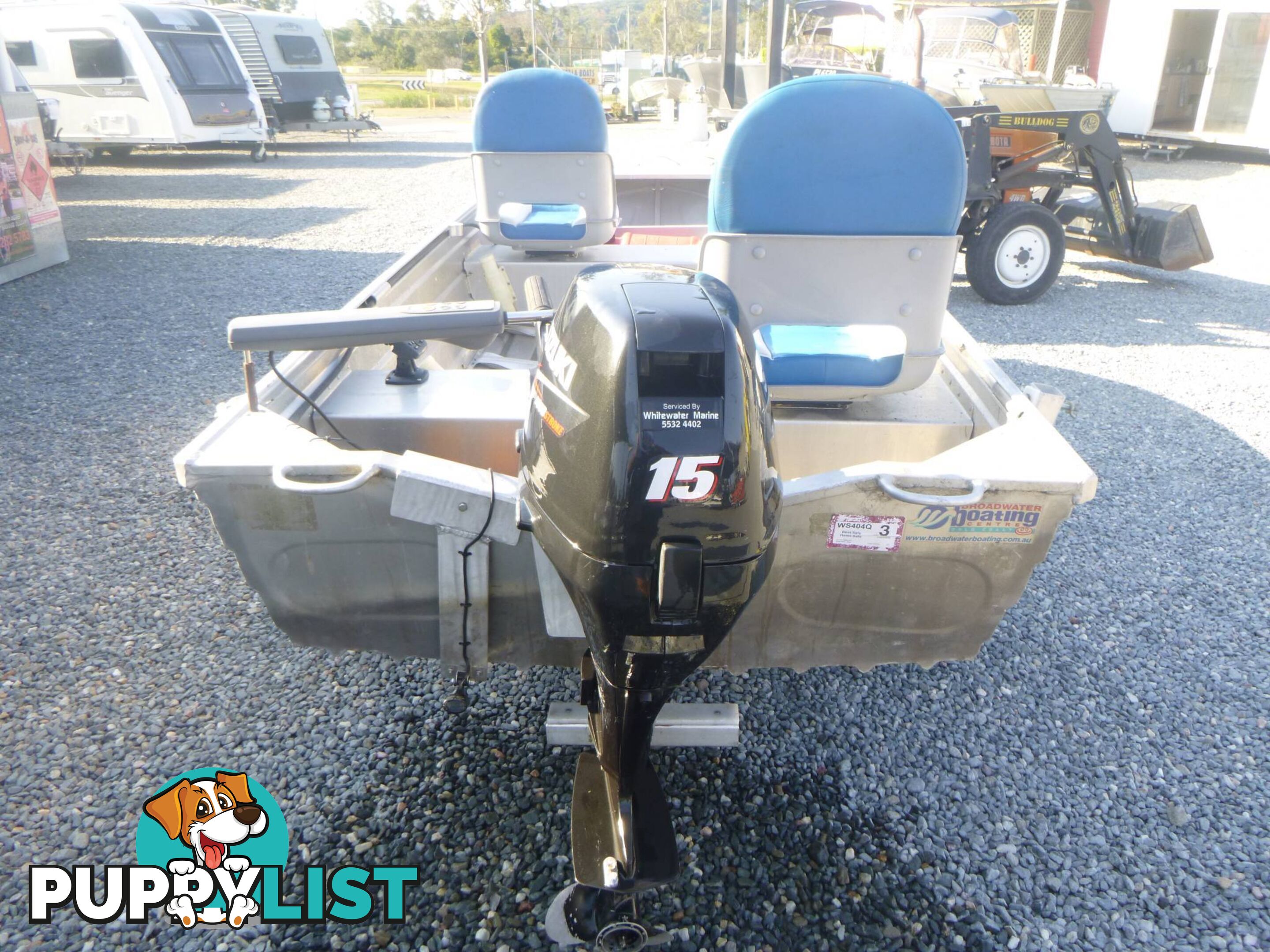 QUINTREX 370 CARTOPPER -15HP SUZUKI 4 STROKE OUTBOARD + DOLLY