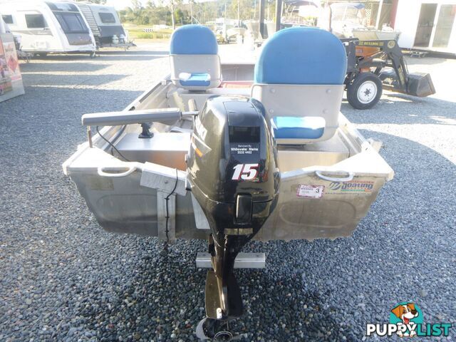 QUINTREX 370 CARTOPPER -15HP SUZUKI 4 STROKE OUTBOARD + DOLLY