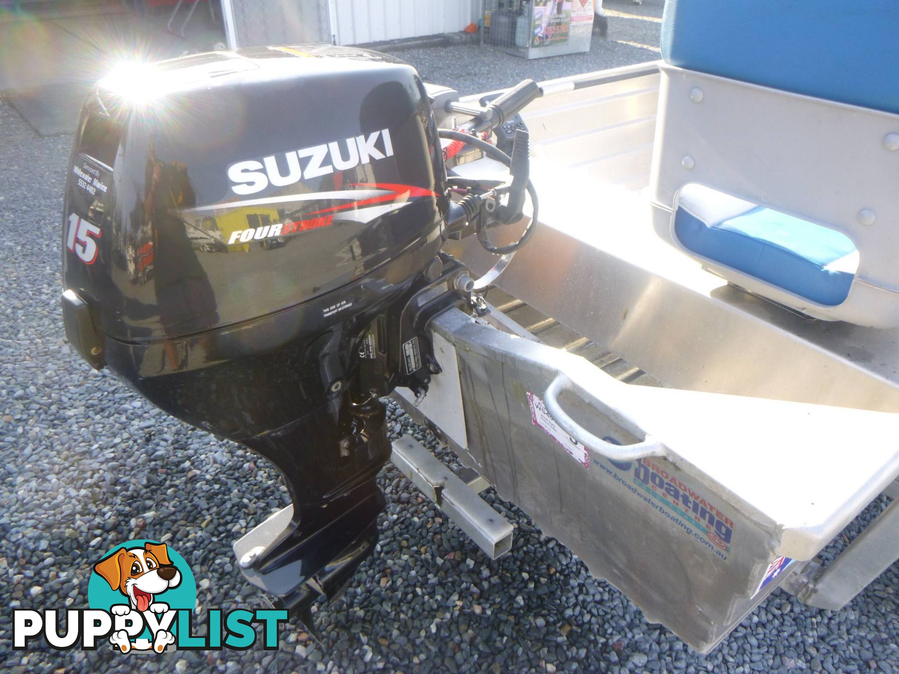 QUINTREX 370 CARTOPPER -15HP SUZUKI 4 STROKE OUTBOARD + DOLLY