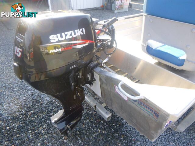 QUINTREX 370 CARTOPPER -15HP SUZUKI 4 STROKE OUTBOARD + DOLLY