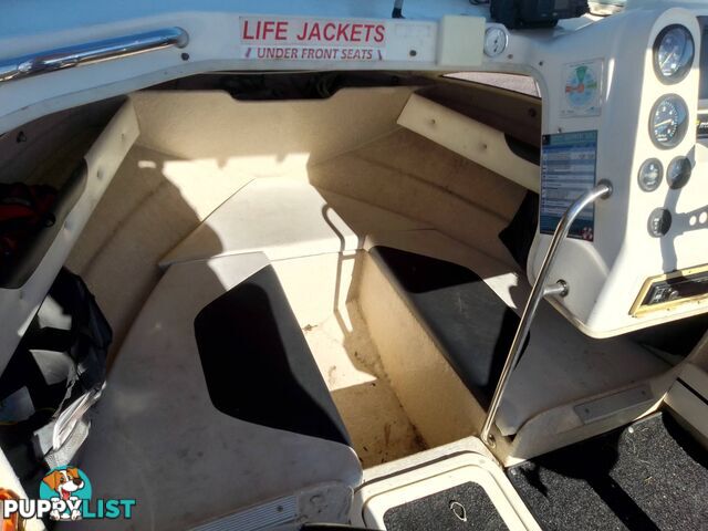 HAINES HUNTER 4.7M HALF CABIN BREEZE CUDDY WITH 75HP MERCURY 2 STROKE AND TRAILER