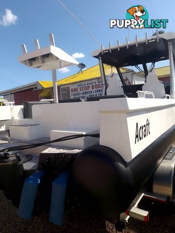 2024 ACRAFT MARINE ABSOLUTE HT 725 HALF CABIN WITH 200HP SUZUKI 4 STROKE OUTBOARD AND TRAILER