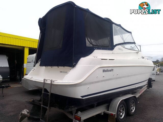 2000 WELLCRAFT MARTINIQUE 2600 FULL CABIN WITH 383 MAG STROKER 6.2L ENGINE AND TRAILER