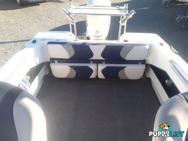 USED 2002 SEAFARER VIKING 5.5M CUDDY CABIN WITH A 2002 115HP EVINRUDE OUTBOARD ON A 2002 TINKA SEAFARER SINGLE AXLE TRAILER