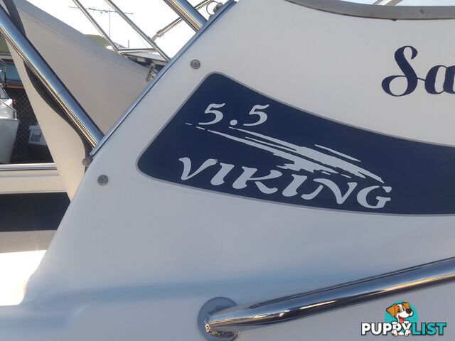USED 2002 SEAFARER VIKING 5.5M CUDDY CABIN WITH A 2002 115HP EVINRUDE OUTBOARD ON A 2002 TINKA SEAFARER SINGLE AXLE TRAILER