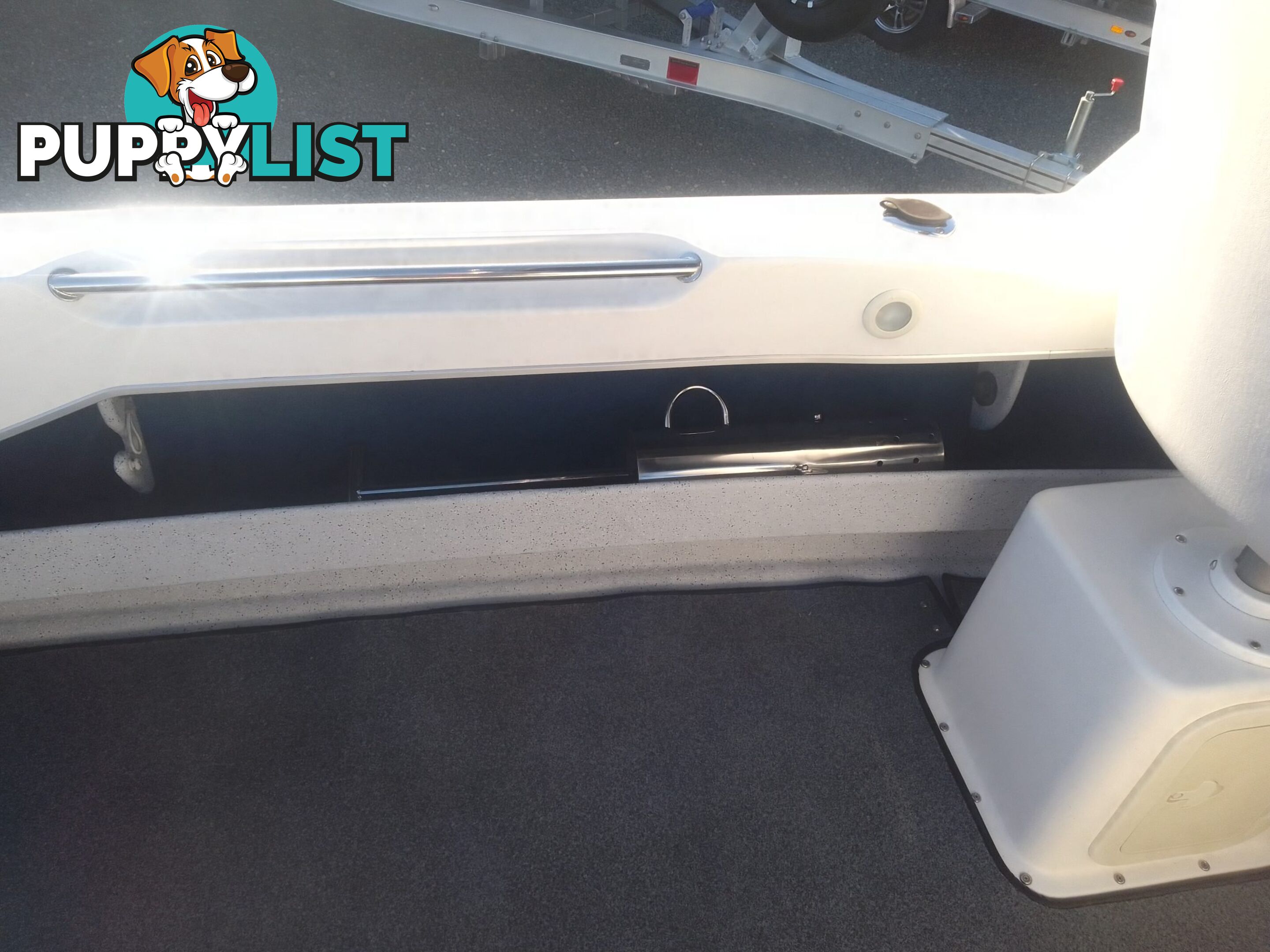 USED 2002 SEAFARER VIKING 5.5M CUDDY CABIN WITH A 2002 115HP EVINRUDE OUTBOARD ON A 2002 TINKA SEAFARER SINGLE AXLE TRAILER