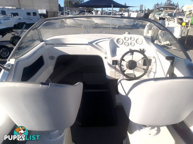 USED 2002 SEAFARER VIKING 5.5M CUDDY CABIN WITH A 2002 115HP EVINRUDE OUTBOARD ON A 2002 TINKA SEAFARER SINGLE AXLE TRAILER