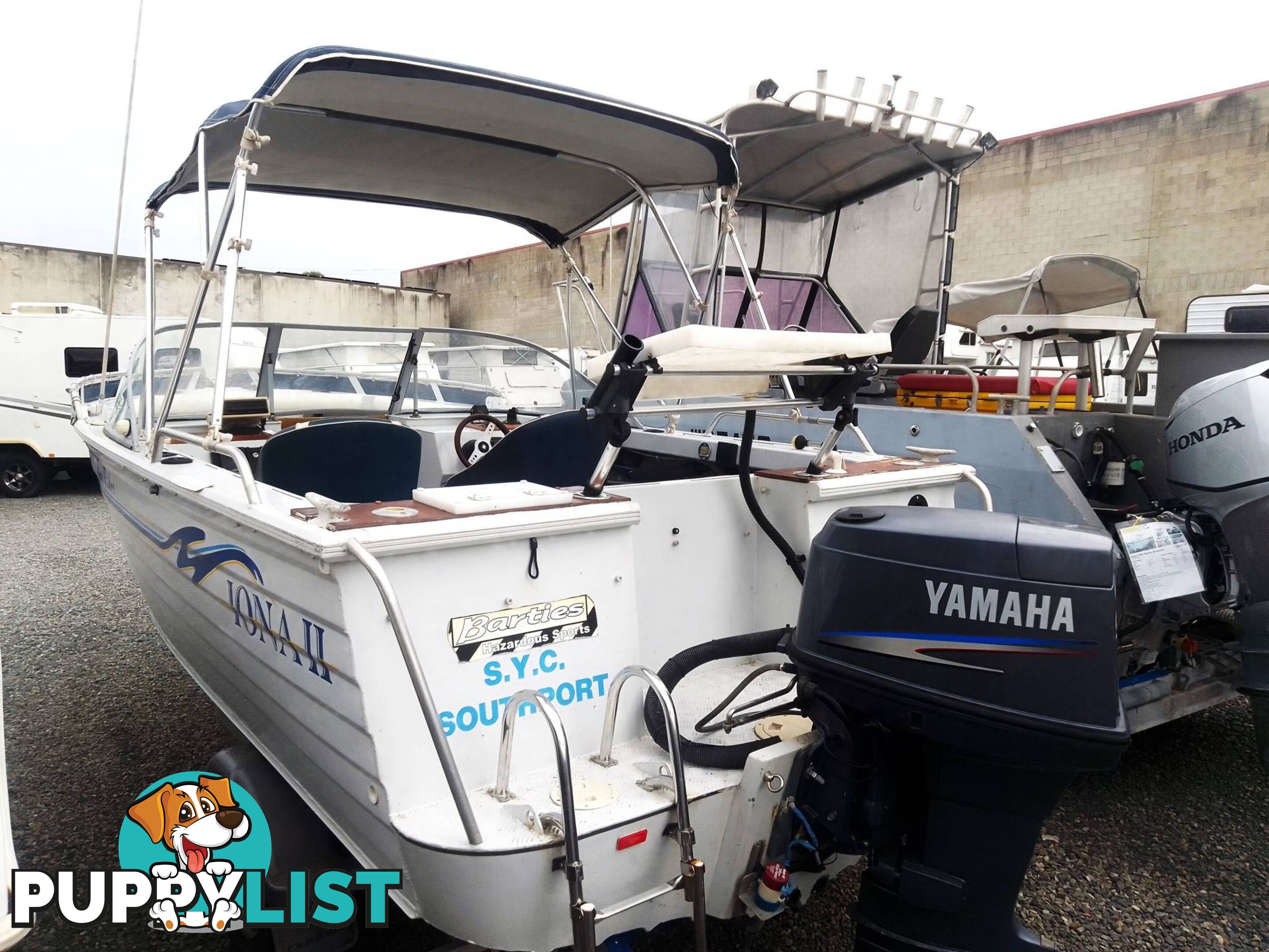 BLUEFIN 550 ALLOY BOWRIDER-90HP YAMAHA 2 STROKE AND TRAILER