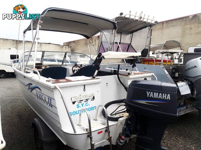 BLUEFIN 550 ALLOY BOWRIDER-90HP YAMAHA 2 STROKE AND TRAILER