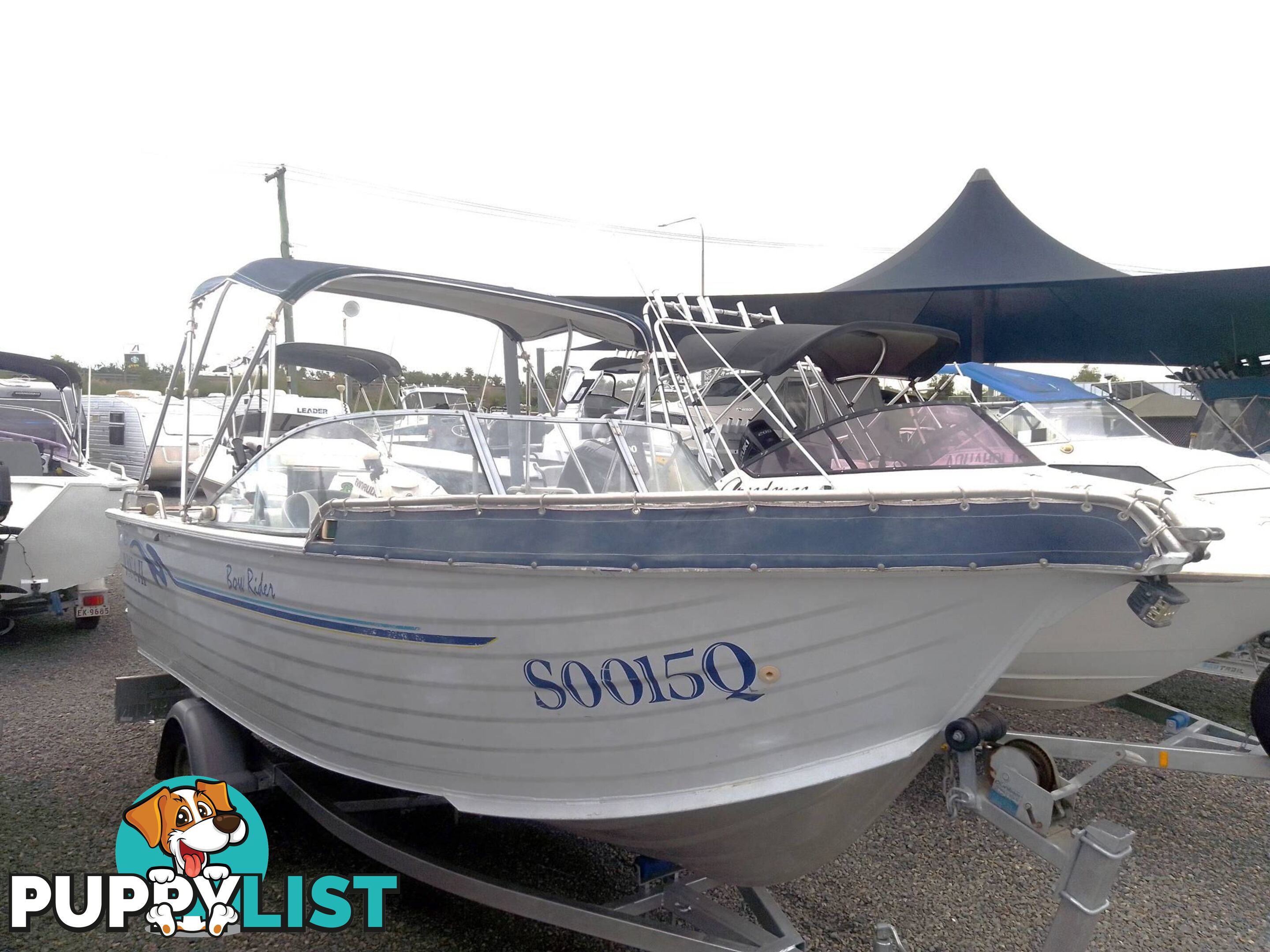 BLUEFIN 550 ALLOY BOWRIDER-90HP YAMAHA 2 STROKE AND TRAILER