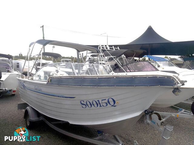 BLUEFIN 550 ALLOY BOWRIDER-90HP YAMAHA 2 STROKE AND TRAILER