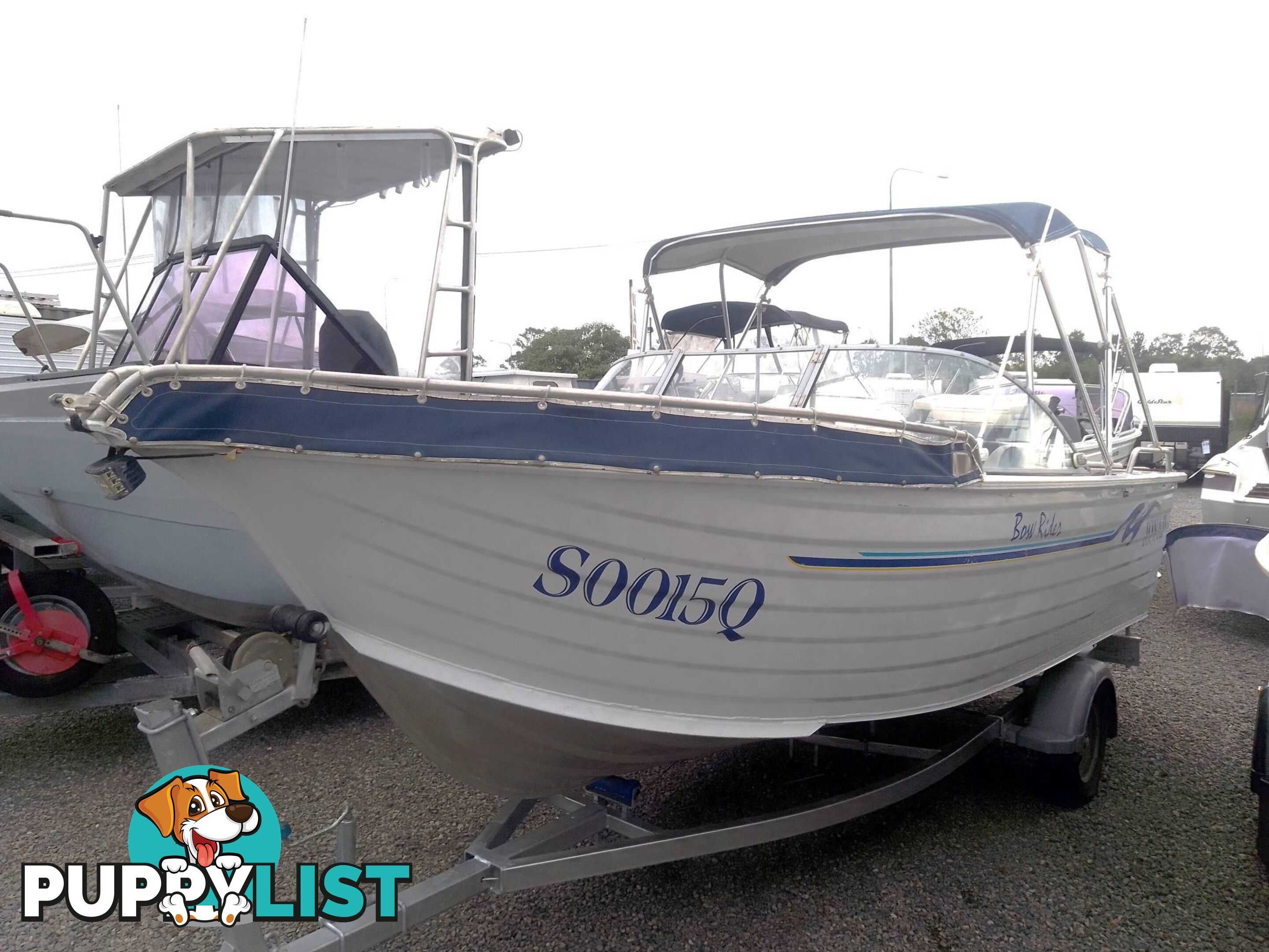 BLUEFIN 550 ALLOY BOWRIDER-90HP YAMAHA 2 STROKE AND TRAILER