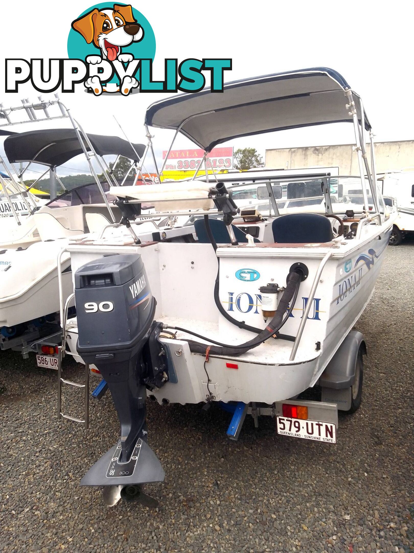 BLUEFIN 550 ALLOY BOWRIDER-90HP YAMAHA 2 STROKE AND TRAILER