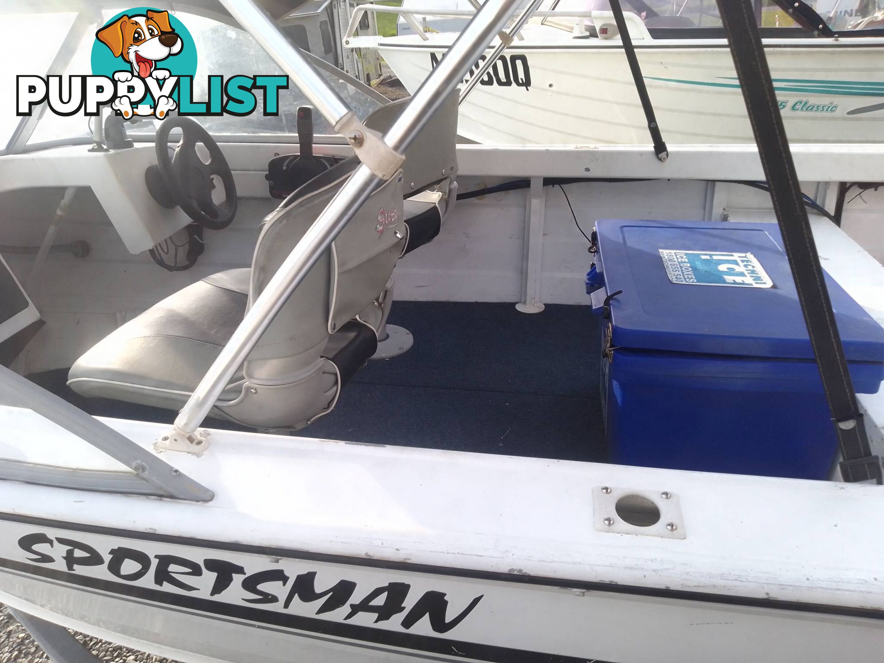 STESSL SPORTSMAN 415 RUNABOUT -40HP MERCURY 2 STROKE AND TRAILER