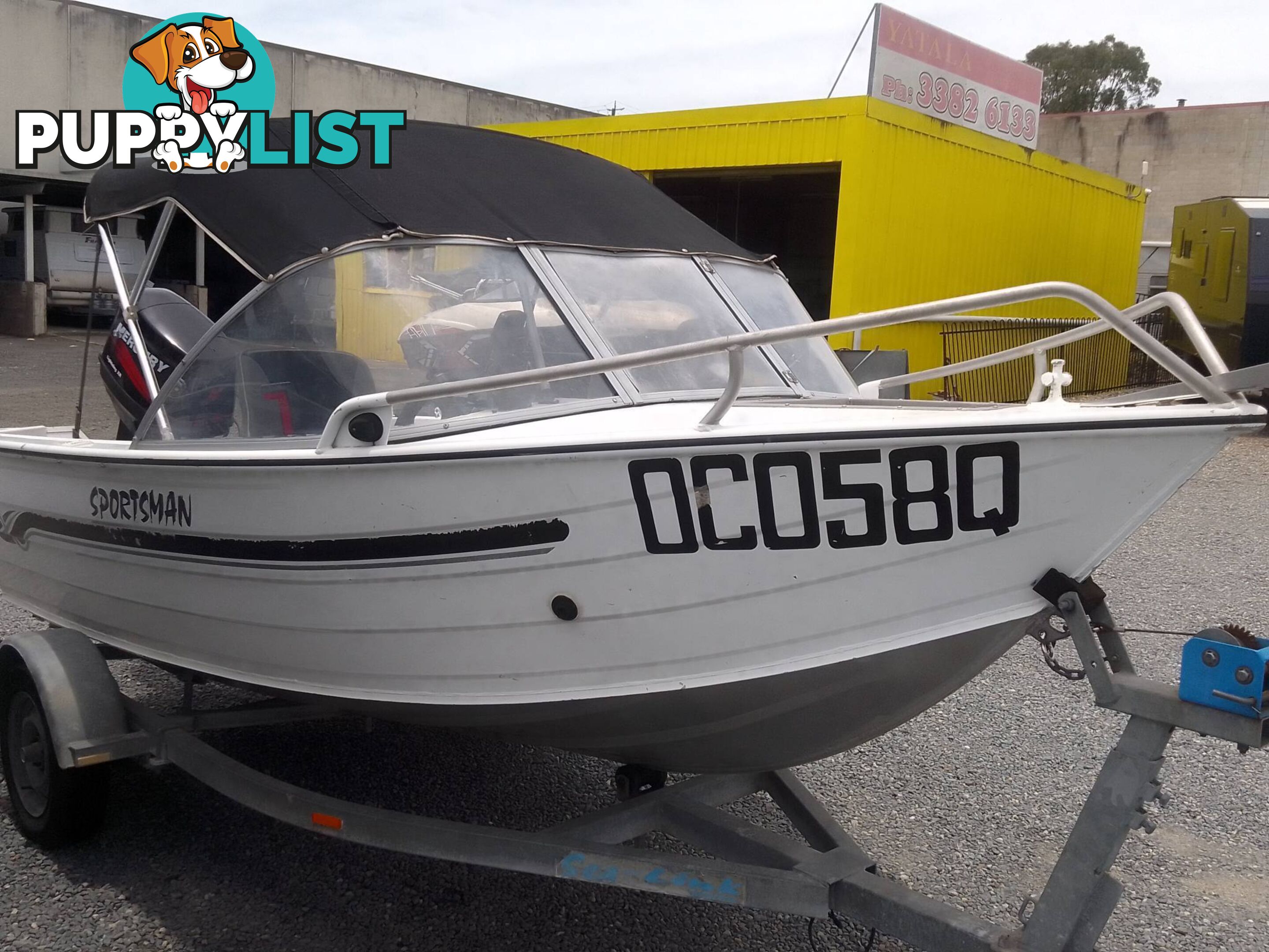 STESSL SPORTSMAN 415 RUNABOUT -40HP MERCURY 2 STROKE AND TRAILER