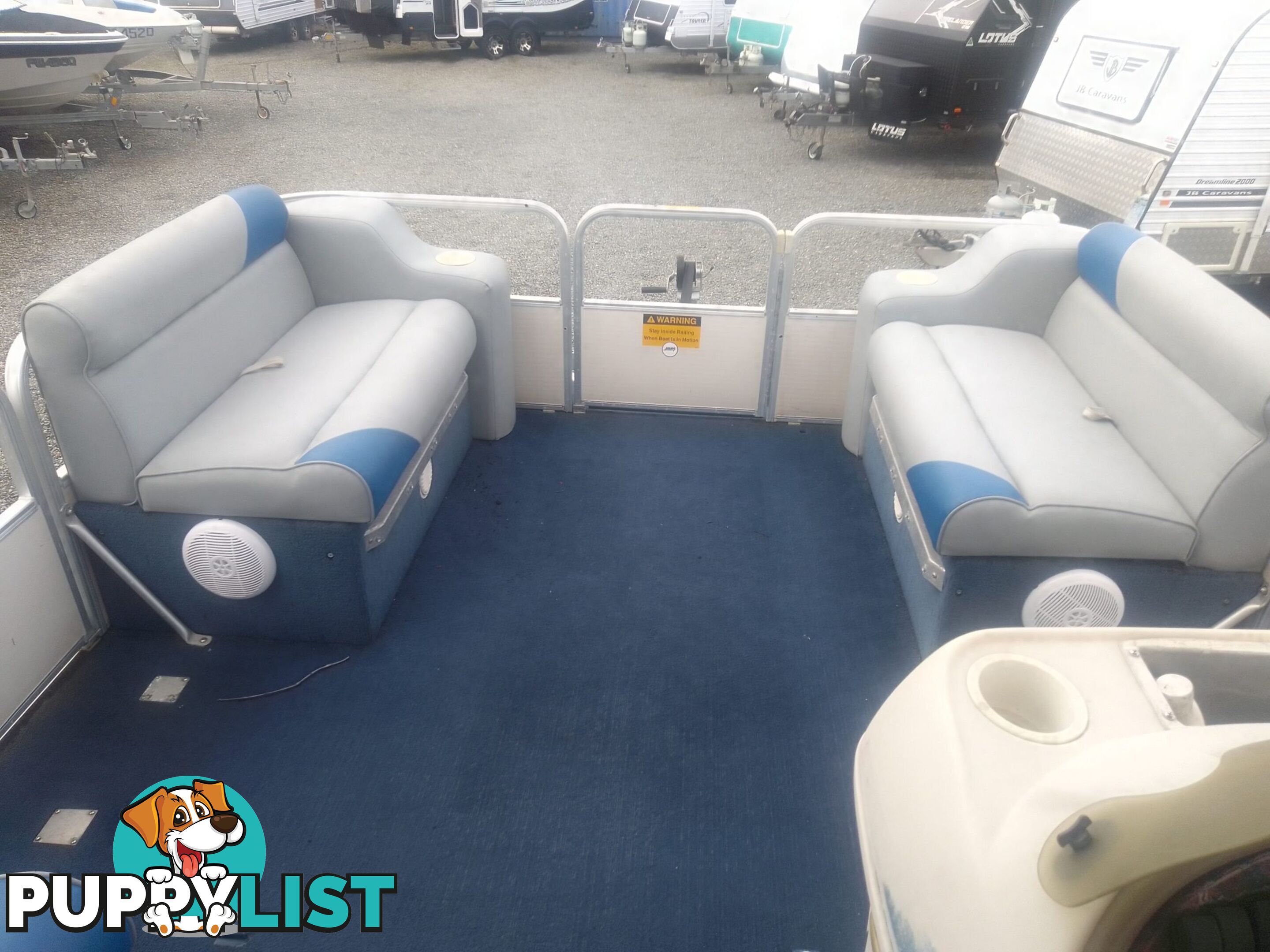 USED 2003 SWEETWATER CHALLENGER 180SE PONTOON BOAT WITH A 2019 SUZUKI 4 STROKE OUTBOARD